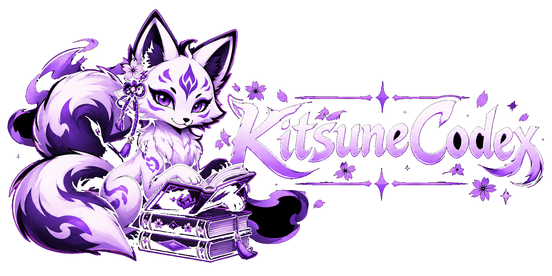 KitsuneCodex fox reading a book